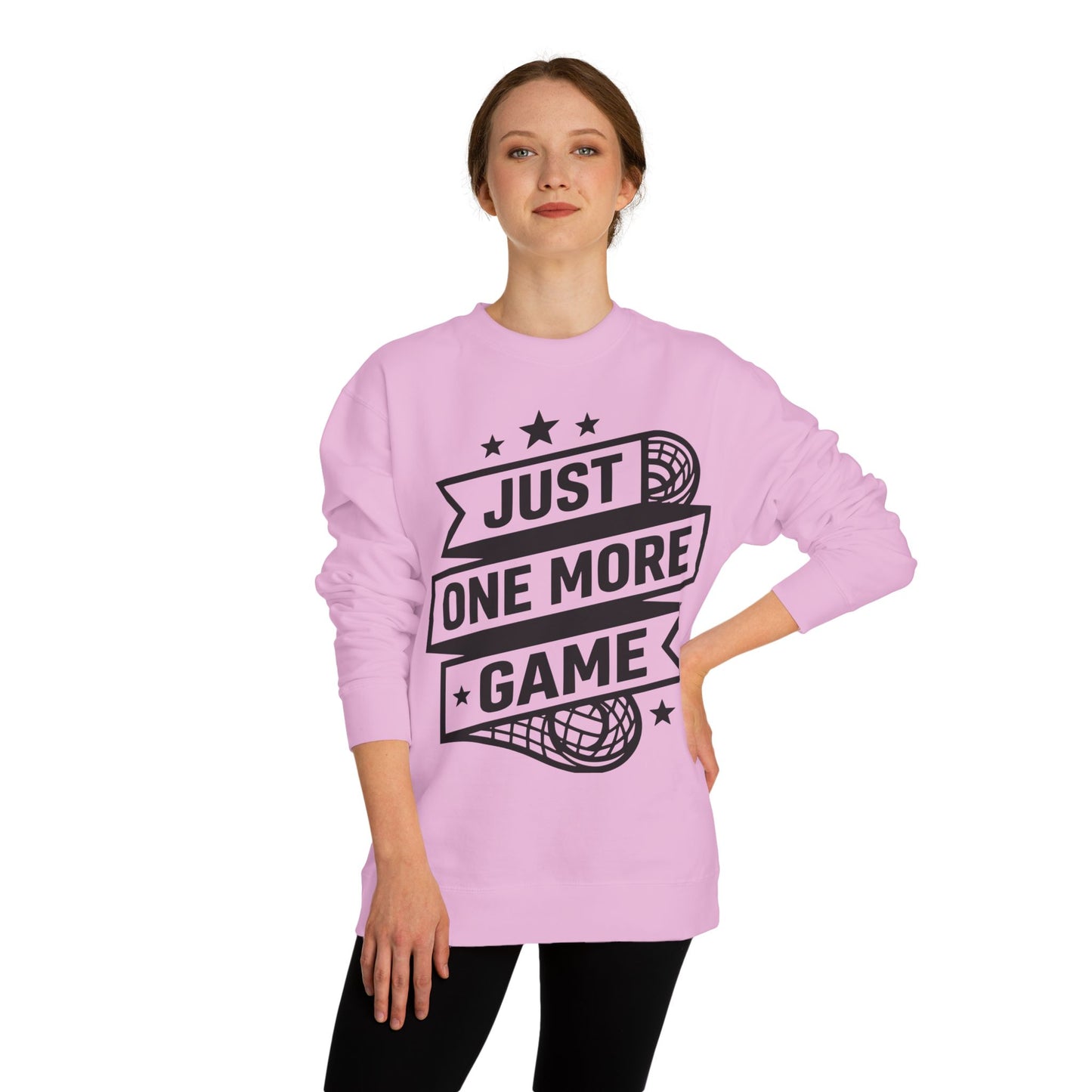 Just One More Game Sweatshirt - Lacrosse Player Crewneck