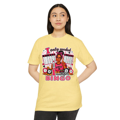 Bingo Lover T‑Shirt – "I Only Needed One Number" Vintage Bingo Graphic Tee