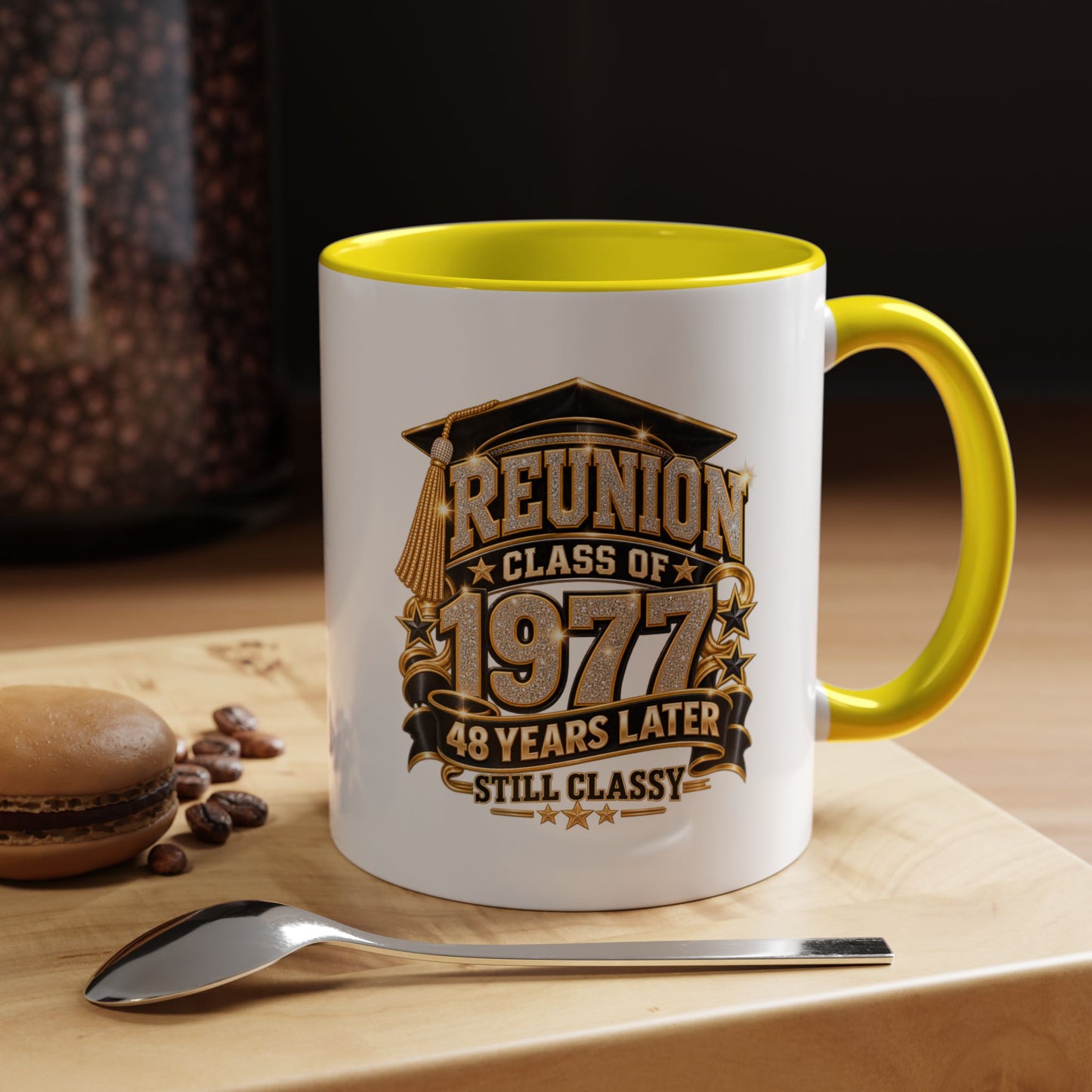 Reunion Class of 1977 Coffee Mug — 48 Years Later, Still Classy