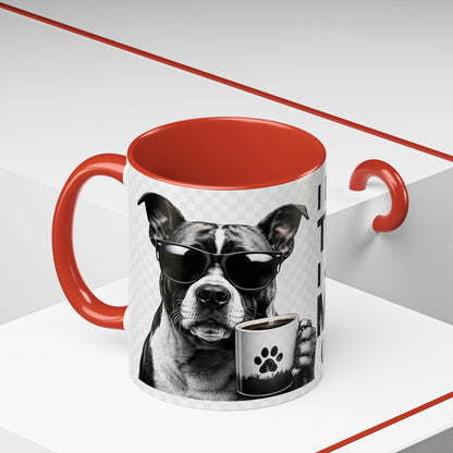 Dog Lover Coffee Mug — "I Don't Need Therapy I Just Need My Dog (And Coffee)" Accent Mug