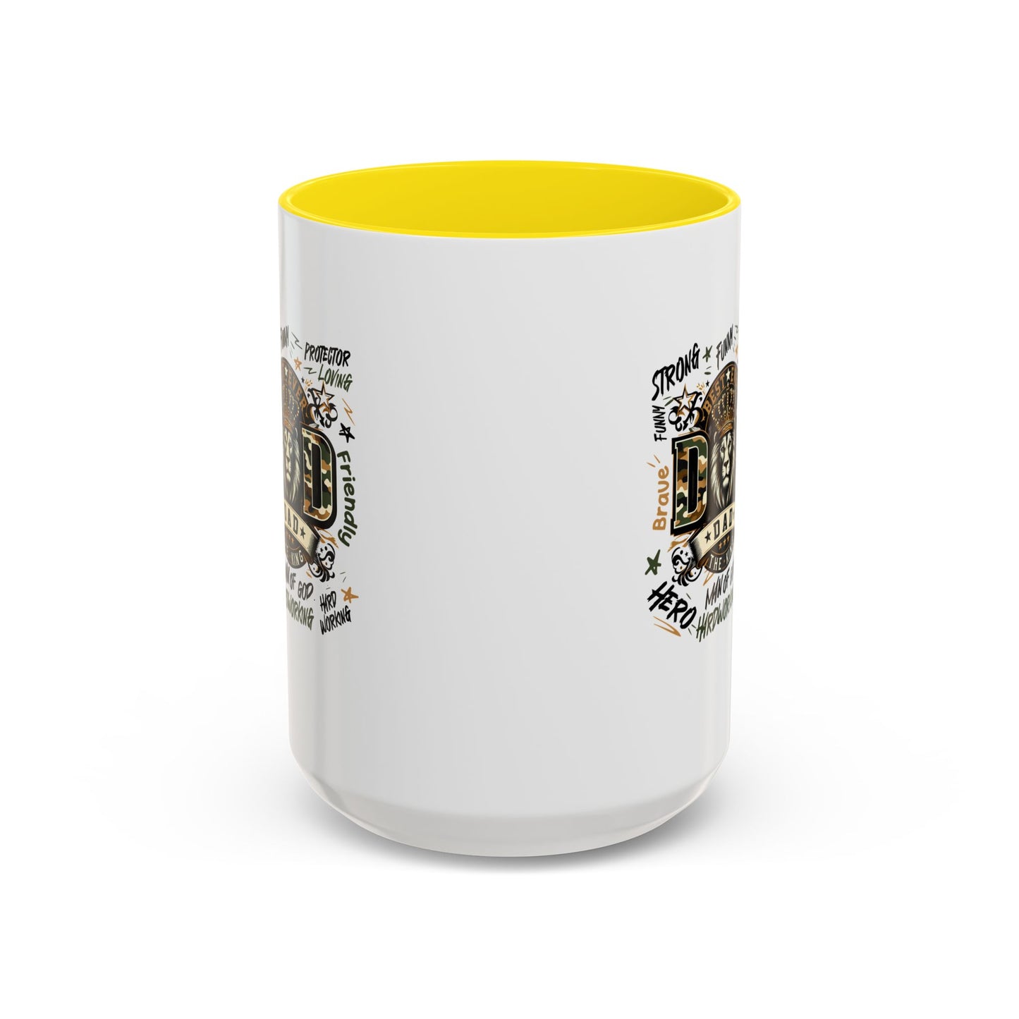 Dad King Lion Coffee Mug — 'Dad: The King' Accent 11/15oz Gift