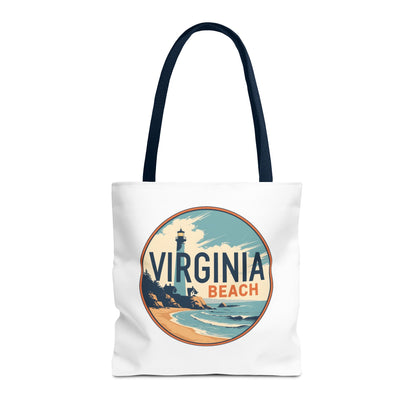 Virginia Beach Vintage Lighthouse Tote Bag