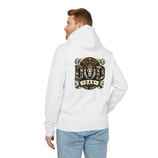 Dad The King Lion Hoodie — Father's Day Vintage Crest Sweatshirt