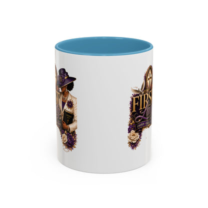 First Lady Church Coffee Mug — Elegant Purple Hat Gospel Tea Cup (11/15oz)