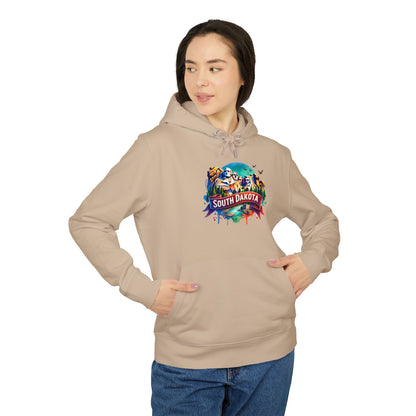 South Dakota Hoodie — Colorful Mount Rushmore Travel Sweatshirt