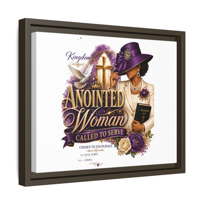Framed Canvas Print — "Anointed Woman Called to Serve" Christian Wall Art