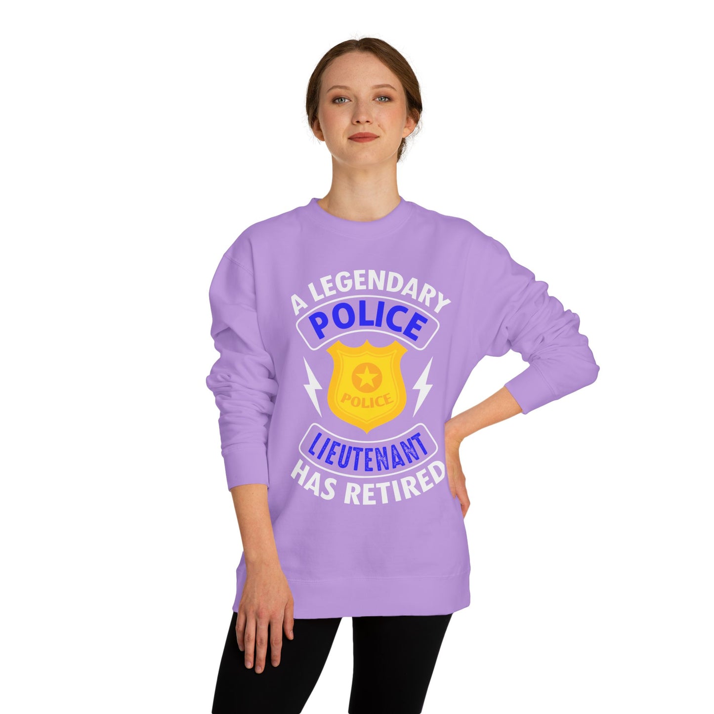 Retired Police Lieutenant Sweatshirt — Legendary Badge Crewneck