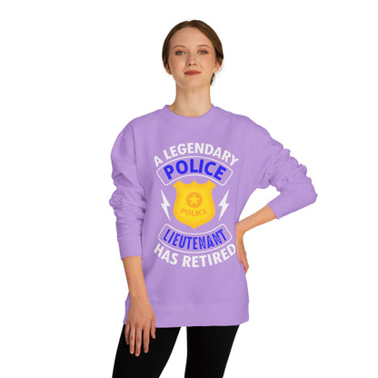 Retired Police Lieutenant Sweatshirt — Legendary Badge Crewneck