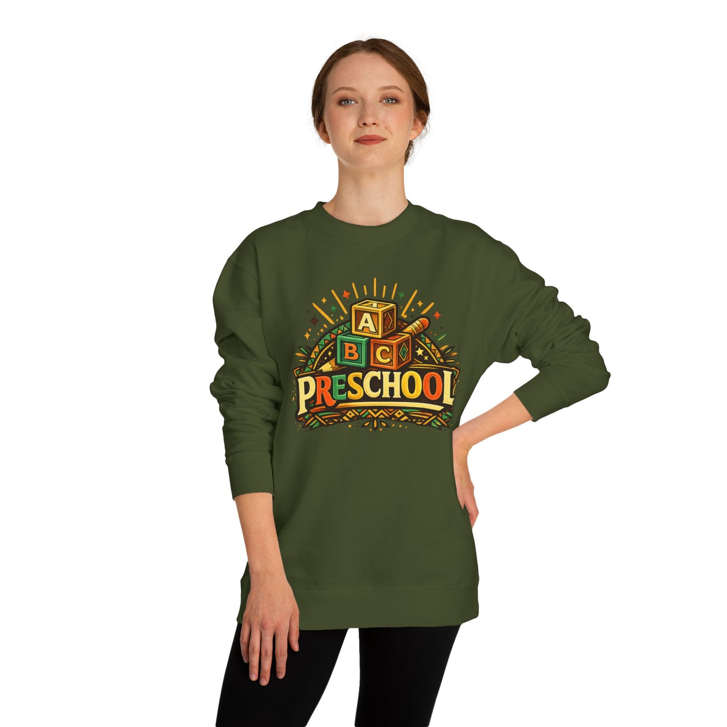 Preschool ABC Blocks Sweatshirt — Cute Back-to-School Teacher & Toddler Crewneck