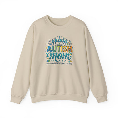 Proud Autism Mom Crewneck Sweatshirt