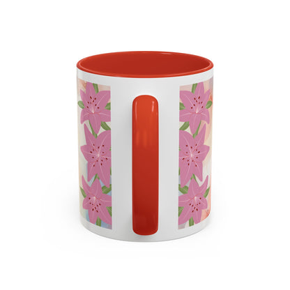 Mom Acronym Coffee Mug — "MOM: Magical • One-of-a-Kind • Motivator" Floral Accent