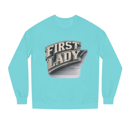 First Lady Graphic Sweatshirt — Vintage Script Crewneck for Women