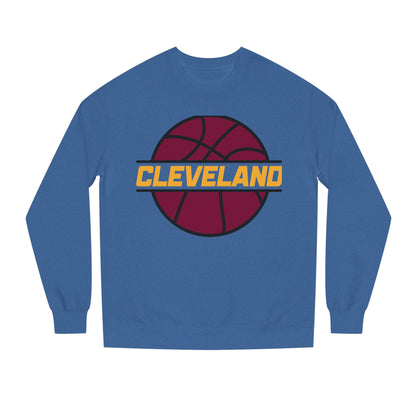 Cleveland Basketball Crewneck Sweatshirt — Retro Hoop Logo