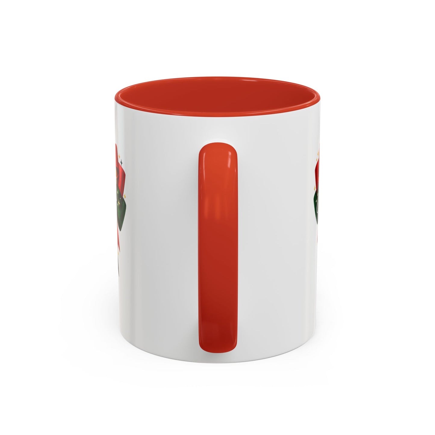 Juneteenth Ribbon Coffee Mug — Black/Red/Green Celebration Accent Mug