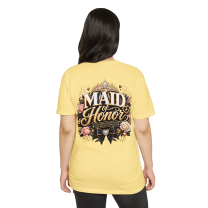 Maid of Honor T-Shirt — Floral Bridal Party Tee