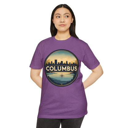Columbus Skyline T-Shirt — Vintage Cityscape Tee
