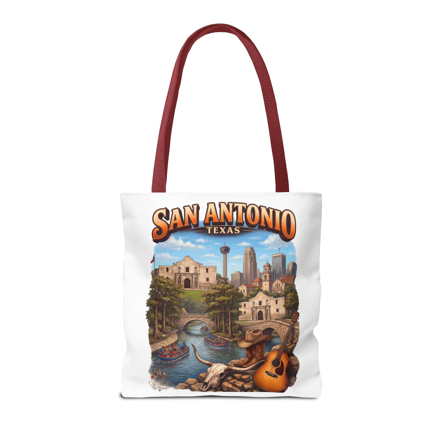 San Antonio Texas Tote Bag — Riverwalk Landmark Travel Souvenir