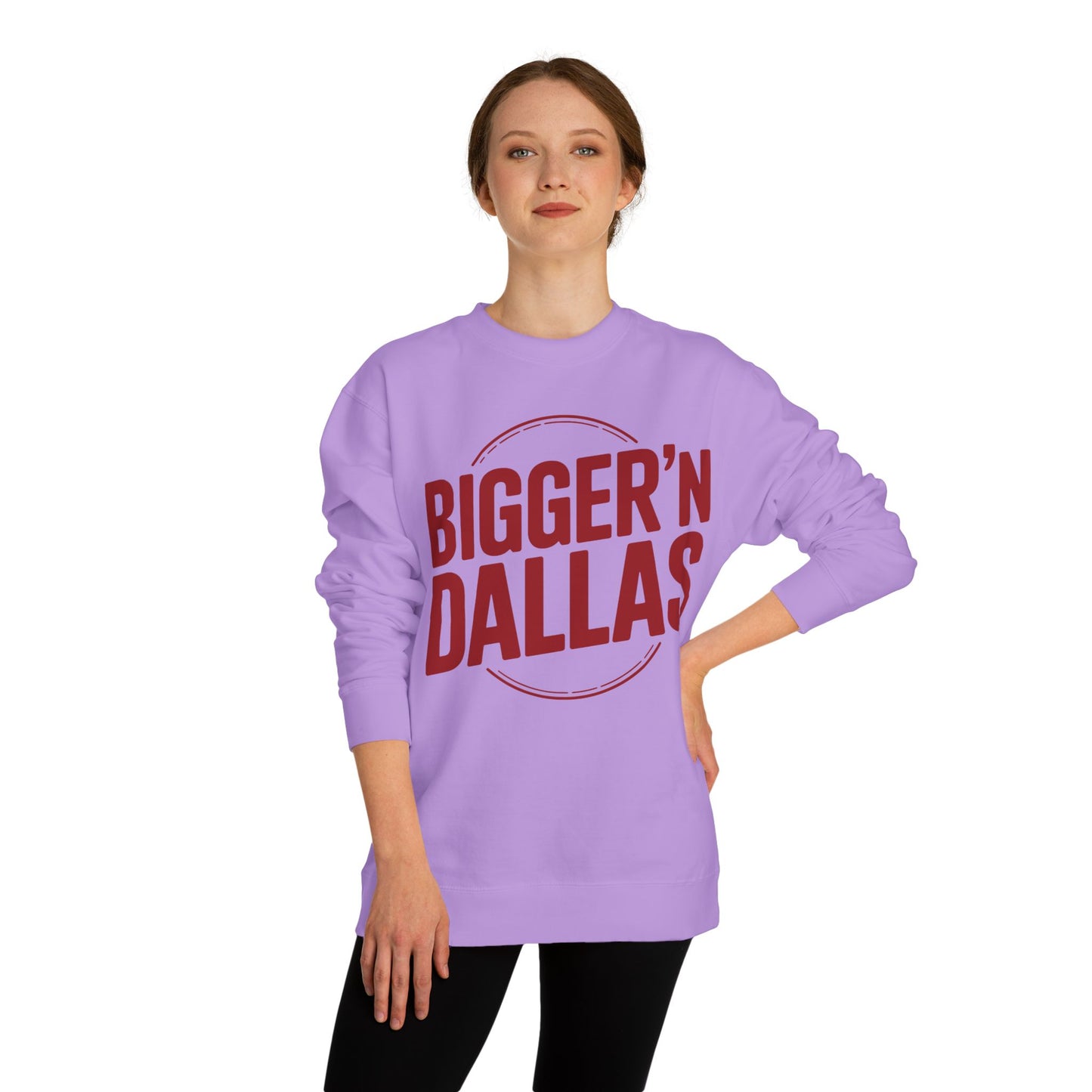Bigger'n Dallas Crewneck Sweatshirt — Retro City Pride Pullover