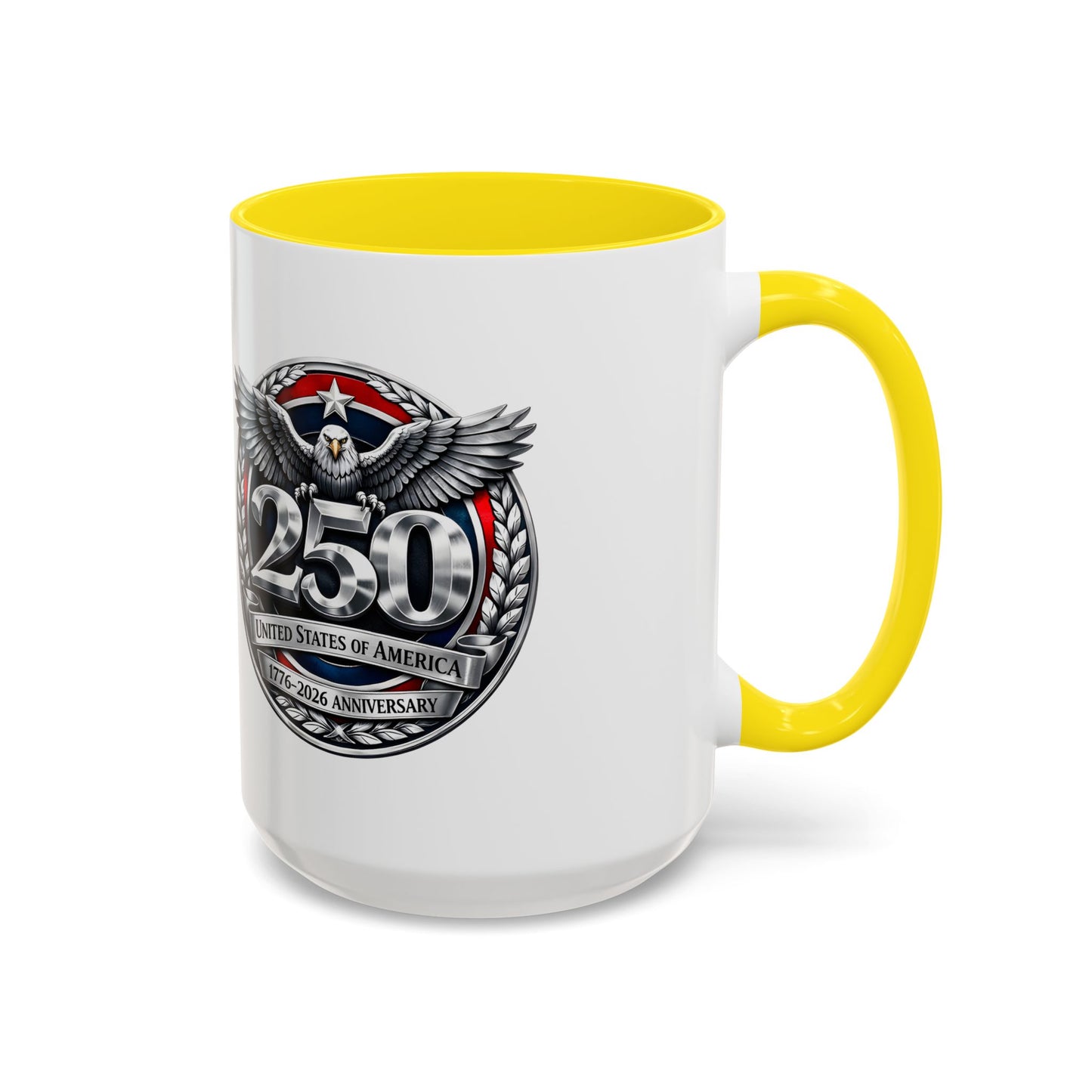 250th USA Bicentennial Eagle Coffee Mug — 1776–2026 Anniversary Accent Mug