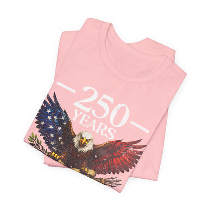 250 Years USA Eagle T-Shirt — 1776–2026 Patriotic Anniversary Tee
