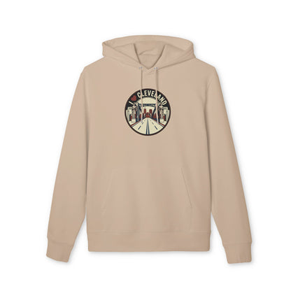 Cleveland Cityscape Hoodie – Retro Road Emblem