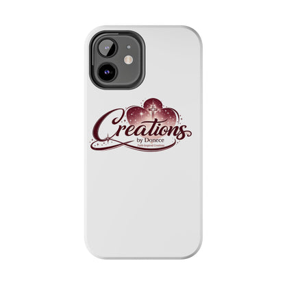 Tough Phone Case — "Creations by Donece" Logo Protective Phone Cover