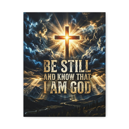 Be Still and Know That I Am God Matte Canvas Wall Art