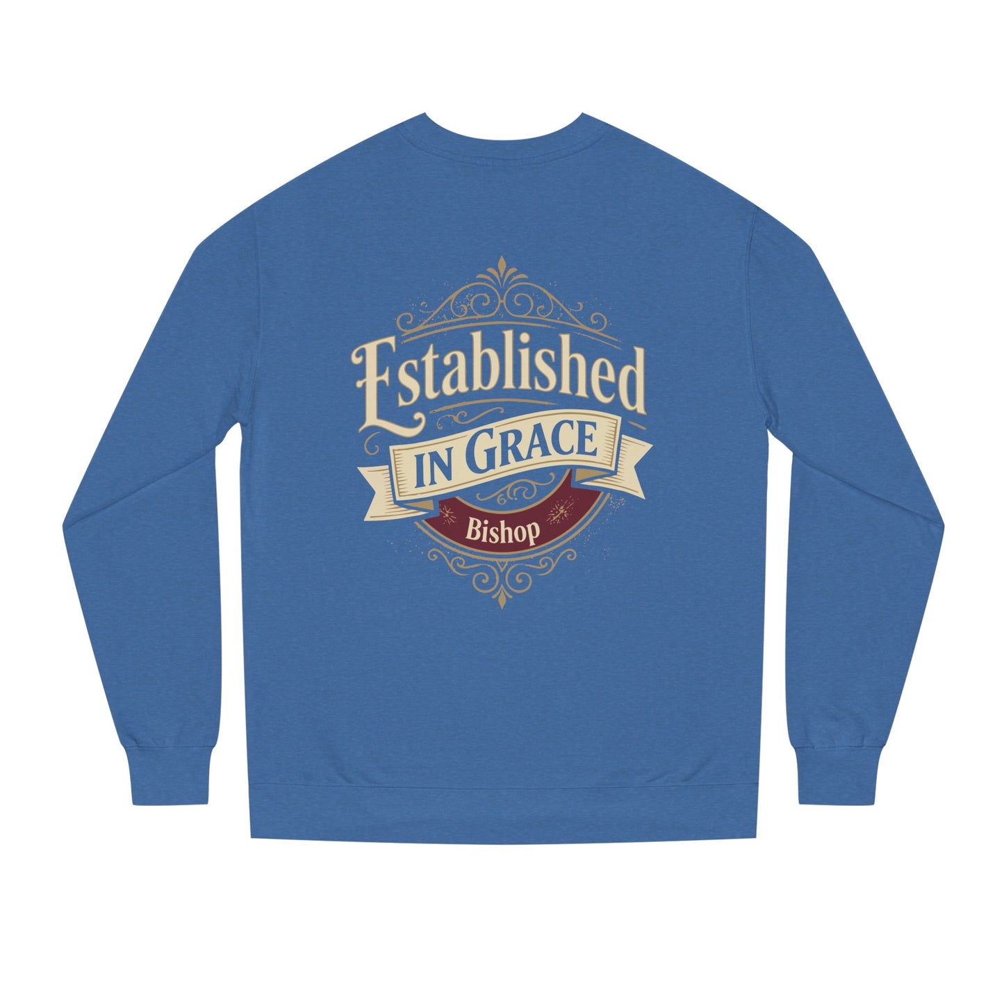 Established in Grace Sweatshirt — 'Established in Grace' Vintage Faith Crewneck