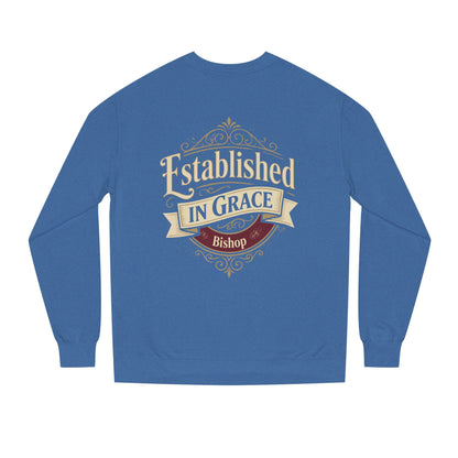 Established in Grace Sweatshirt — 'Established in Grace' Vintage Faith Crewneck