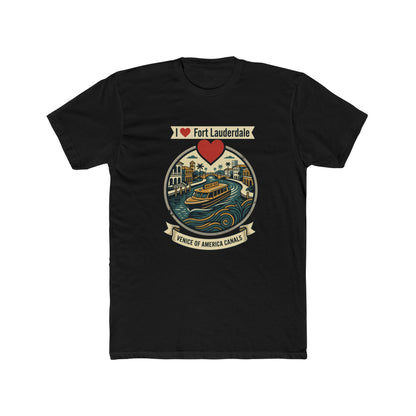 I Heart Fort Lauderdale Canals T‑Shirt — Venice of America Boat Graphic Tee