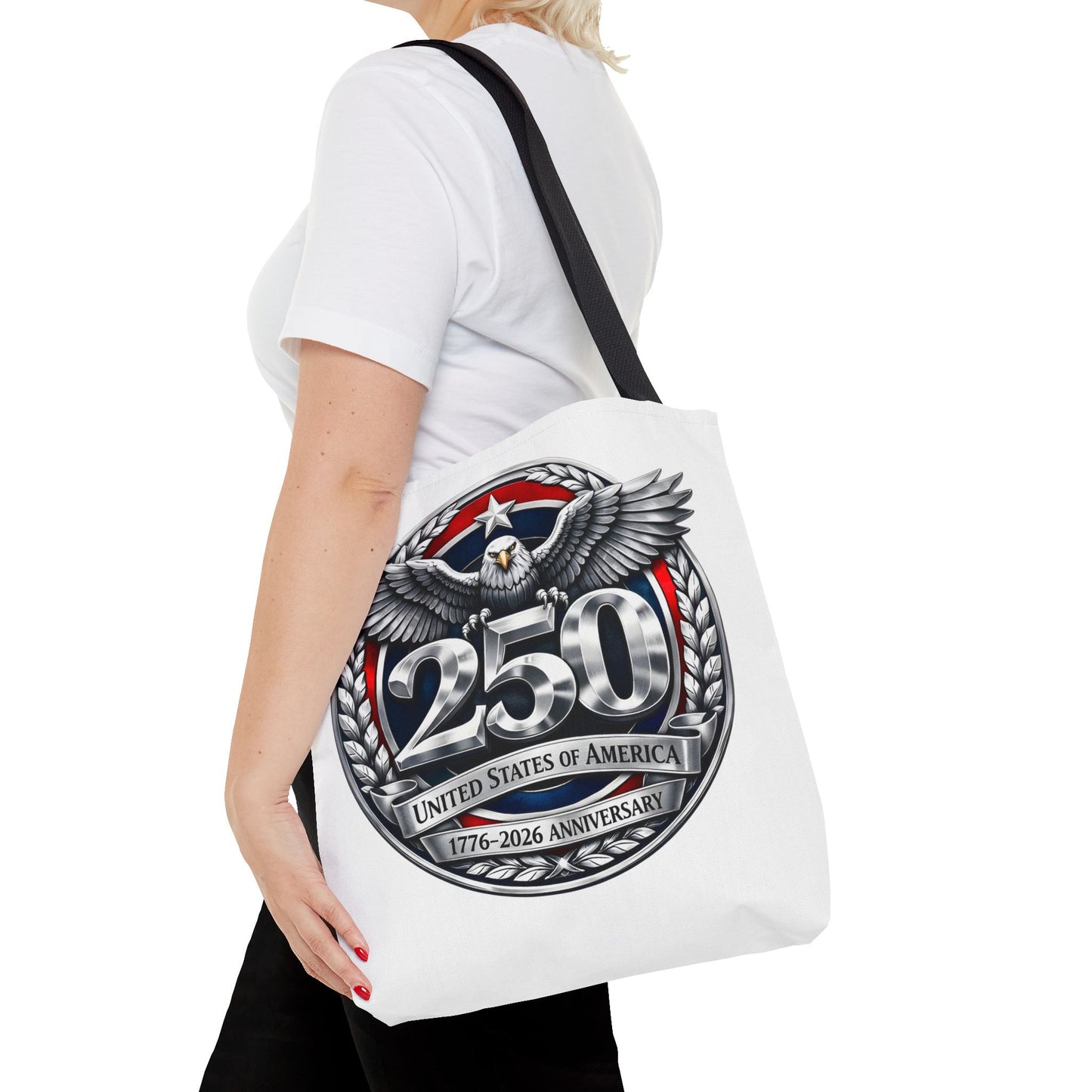 250th USA Anniversary Tote Bag — Patriotic Eagle 1776–2026 Commemorative Tote