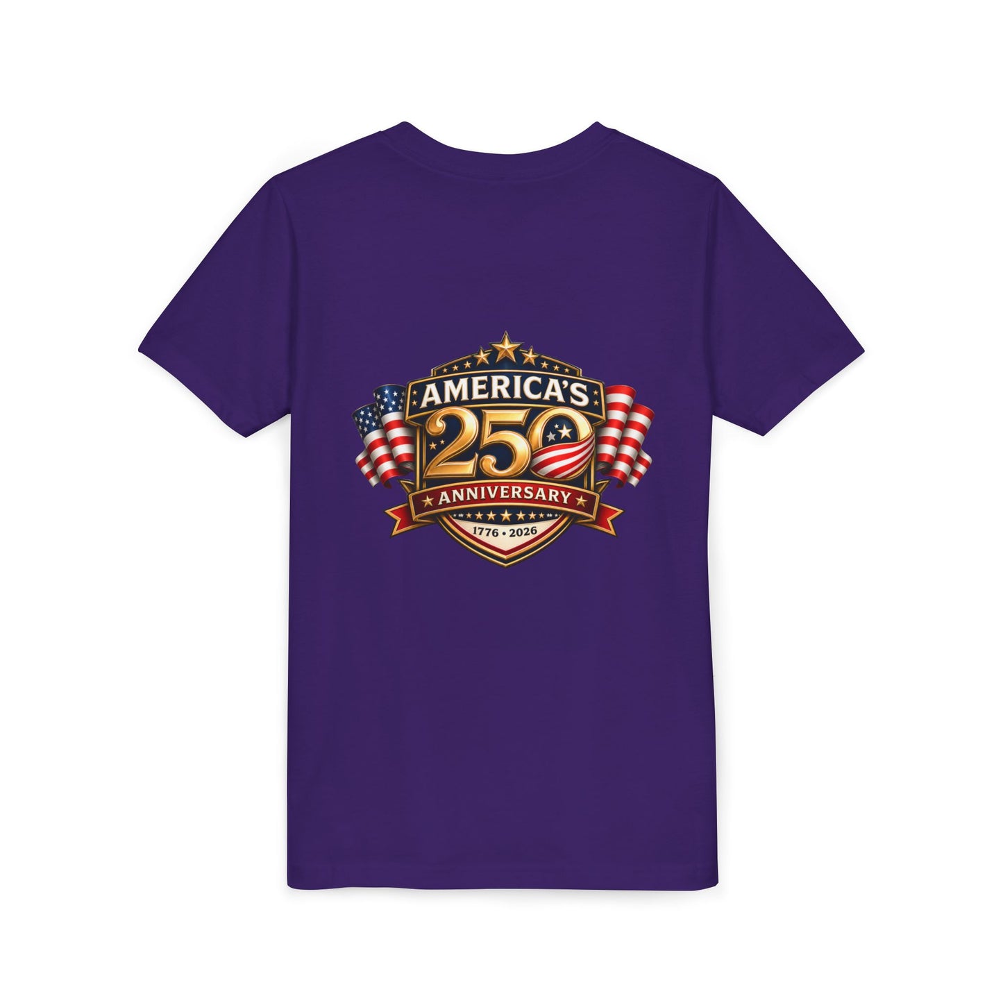America's 250th Anniversary Youth Tee - Patriotic 1776–2026 Celebration Shirt