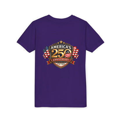 America's 250th Anniversary Youth Tee - Patriotic 1776–2026 Celebration Shirt