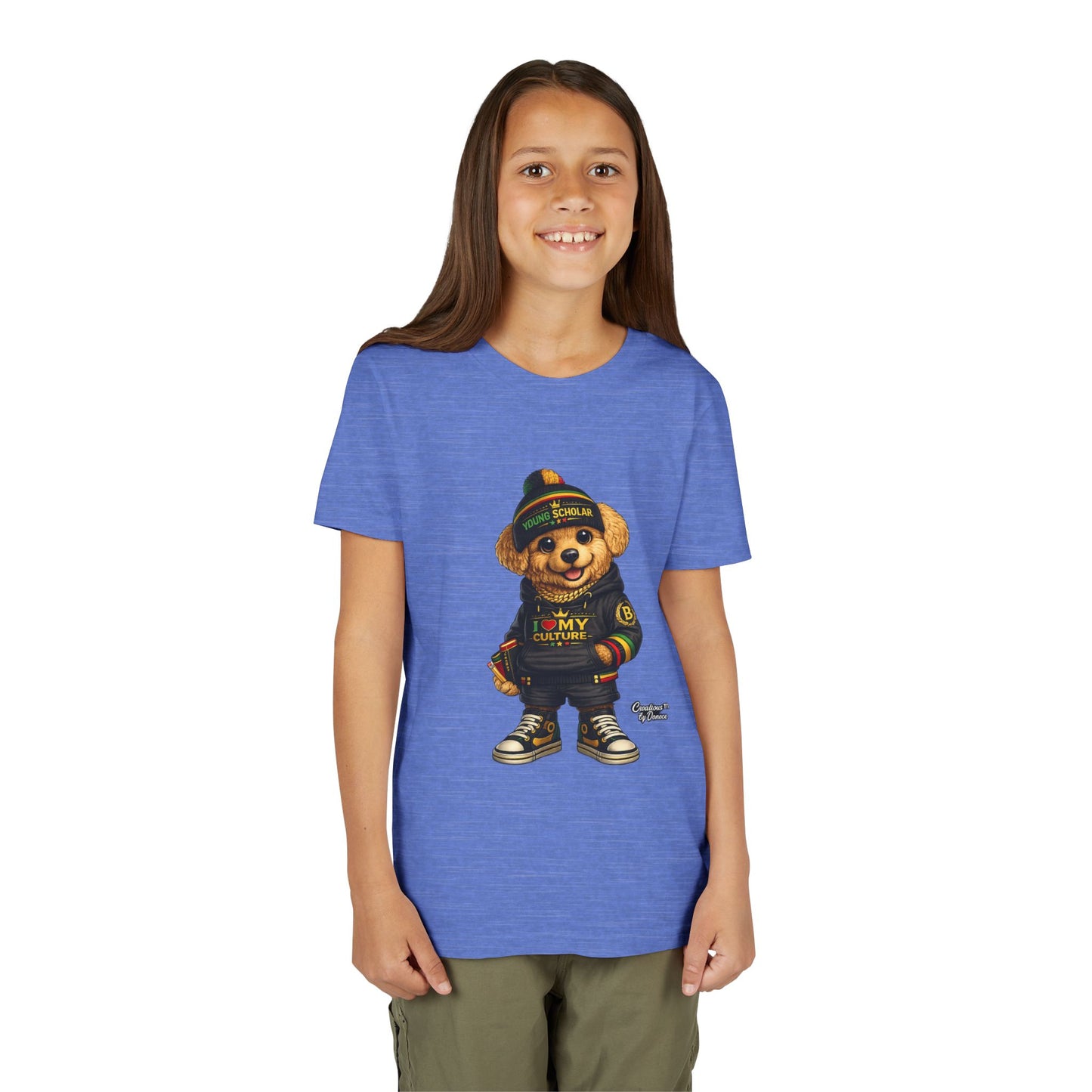 Youth Bear Graphic Tee – "I Love My Culture" Urban Streetwear