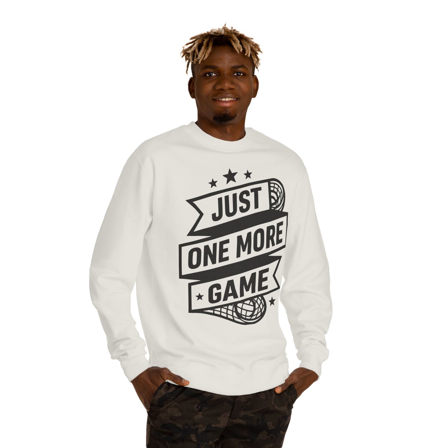 Just One More Game Sweatshirt - Lacrosse Player Crewneck