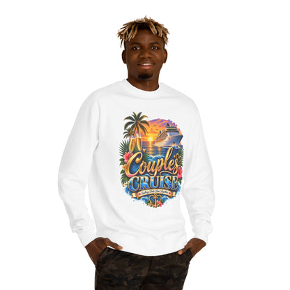 Couples Cruise Sweatshirt — Tropical Sunset Cruise Graphic Crewneck