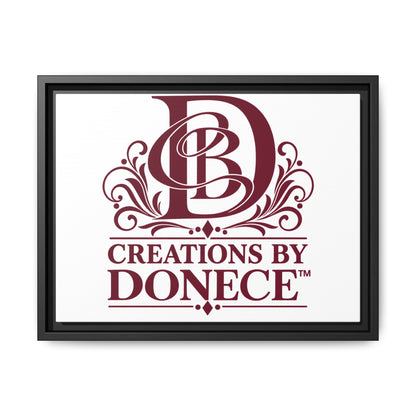 Framed Matte Canvas — Creations By Donece Logo Wall Art