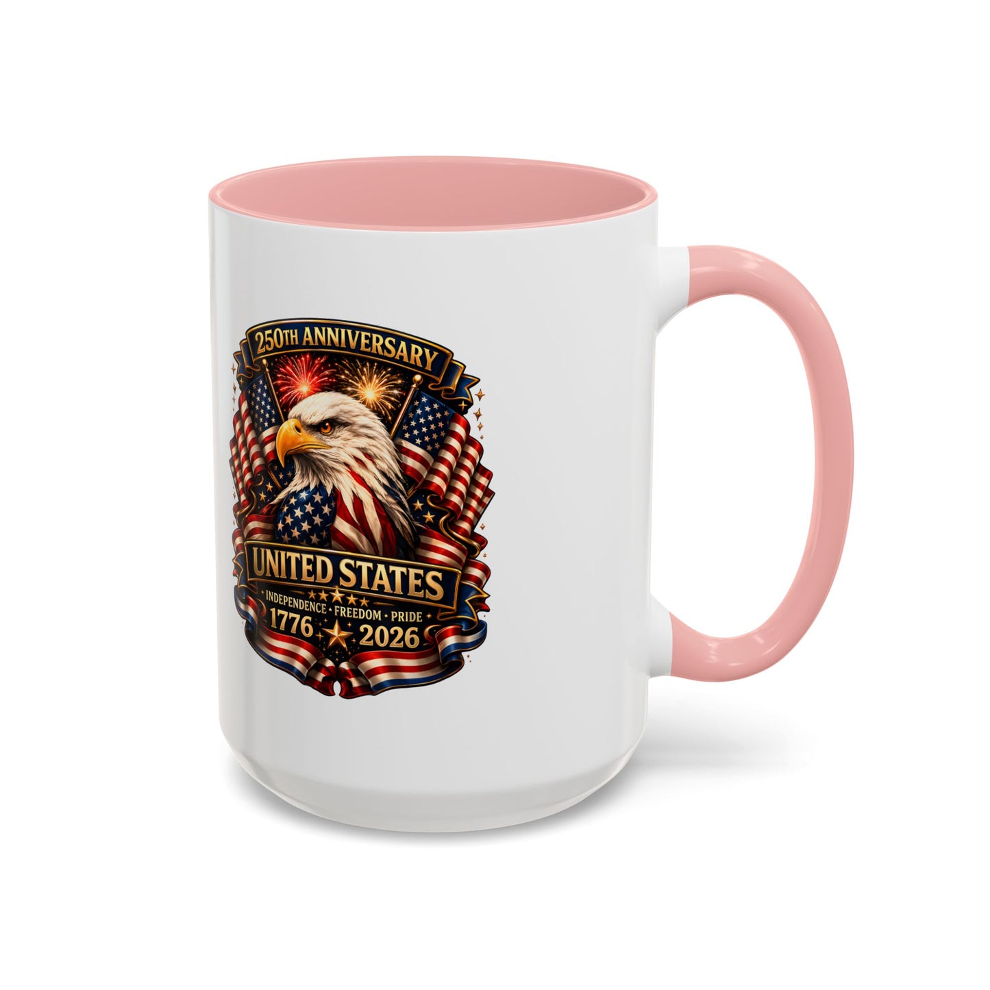 Patriotic Eagle Coffee Mug - United States 250th Anniversary 1776-2026