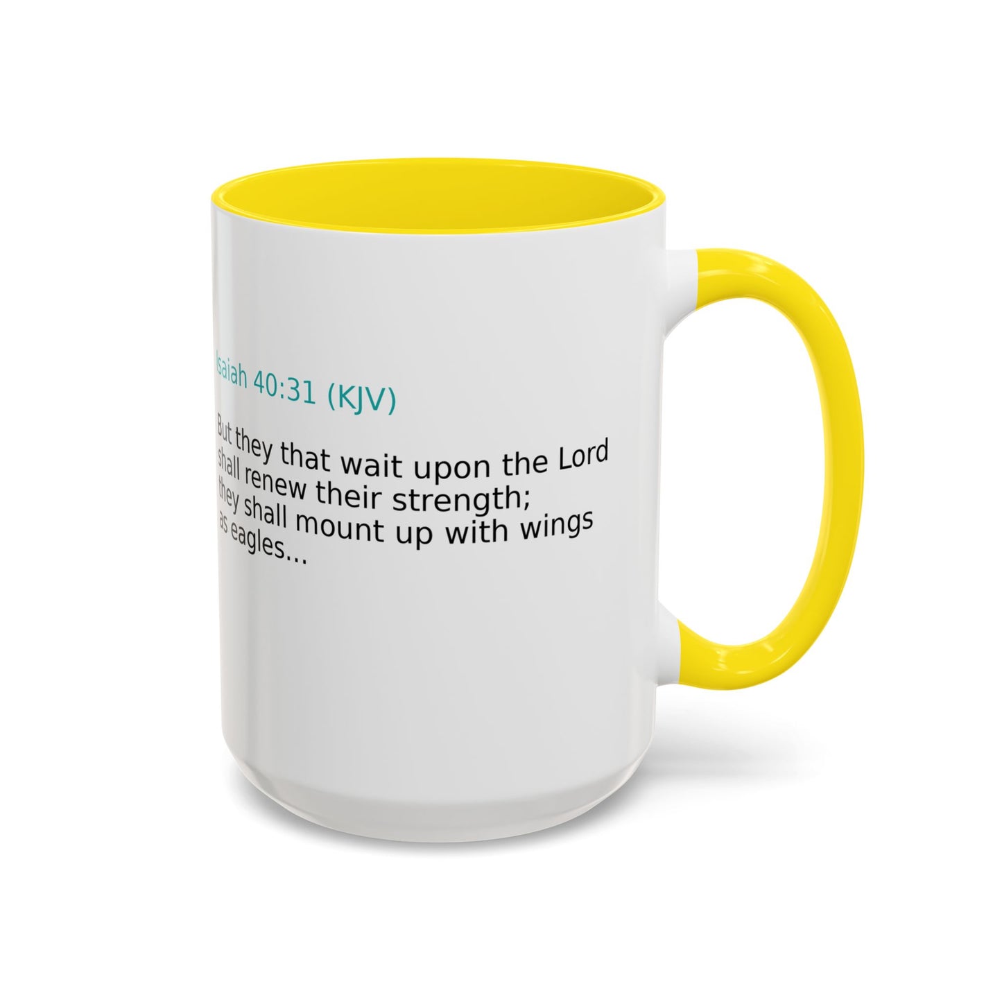Scripture Coffee Mug — Isaiah 40:31 Inspirational Accent Mug (11/15oz)