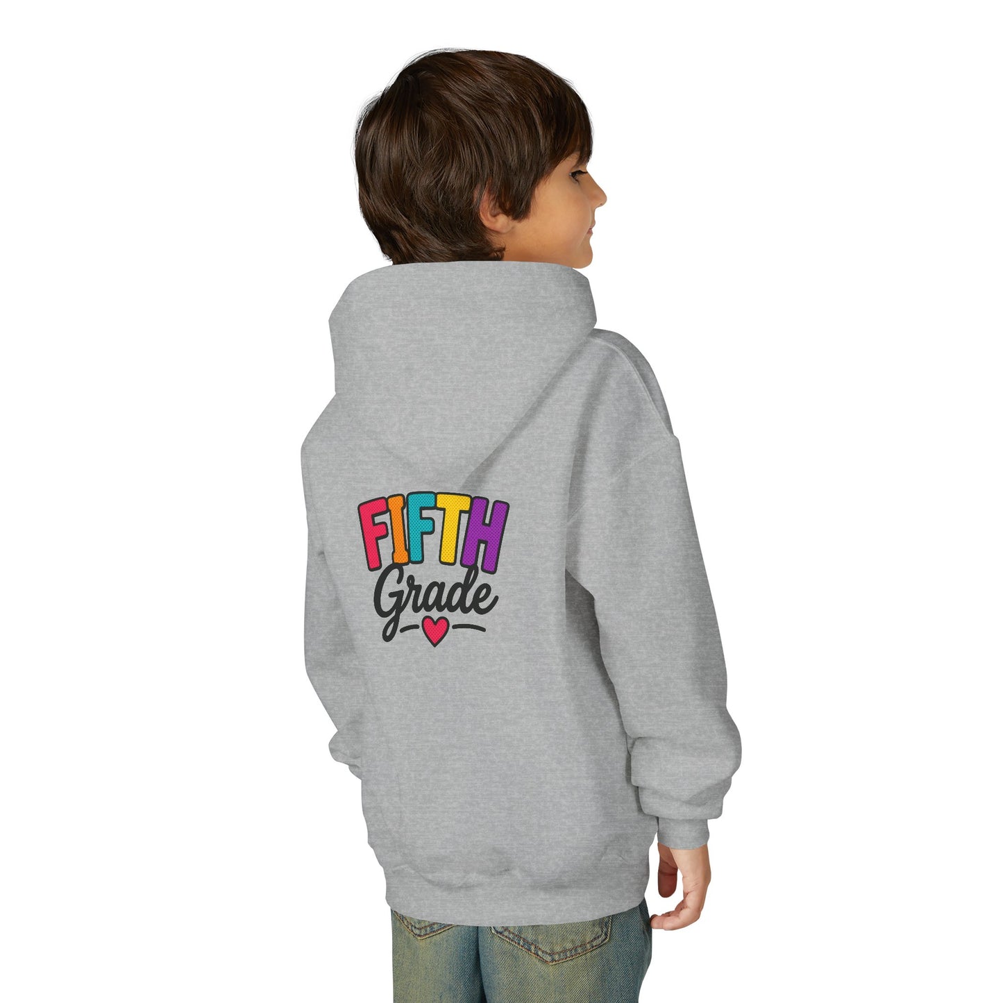 Fifth Grade Kids Hoodie - Colorful Back-to-School Sweatshirt for Students