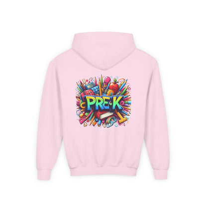 Pre-K Kids Hoodie — Colorful Back-to-School Preschool Sweatshirt