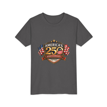 America's 250th Anniversary Youth Tee - Patriotic 1776–2026 Celebration Shirt
