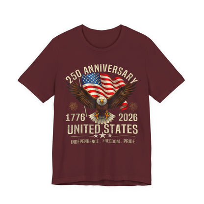 250th Anniversary United States Eagle T-Shirt – 1776–2026 Patriotic Tee