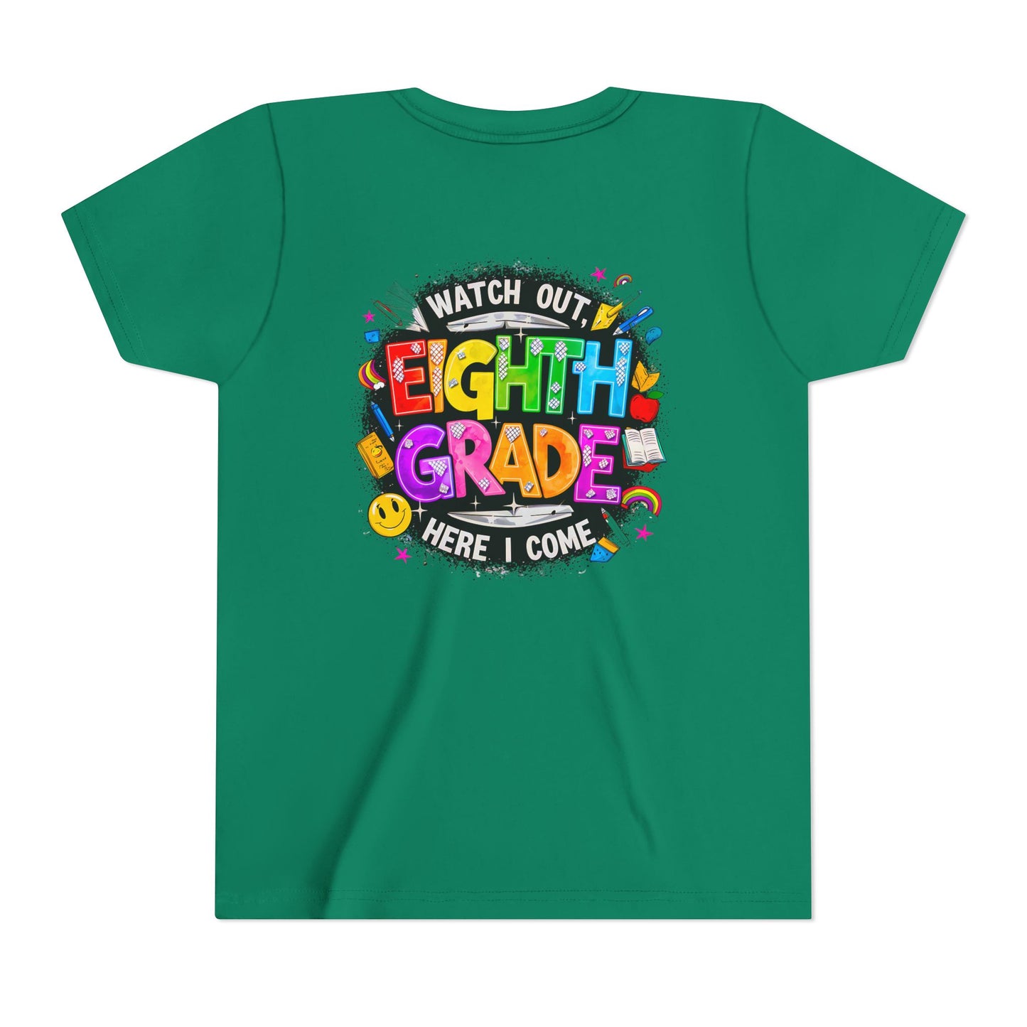 Eighth Grade Kids T‑Shirt — "Watch Out, Eighth Grade Here I Come" Back-to-School Tee