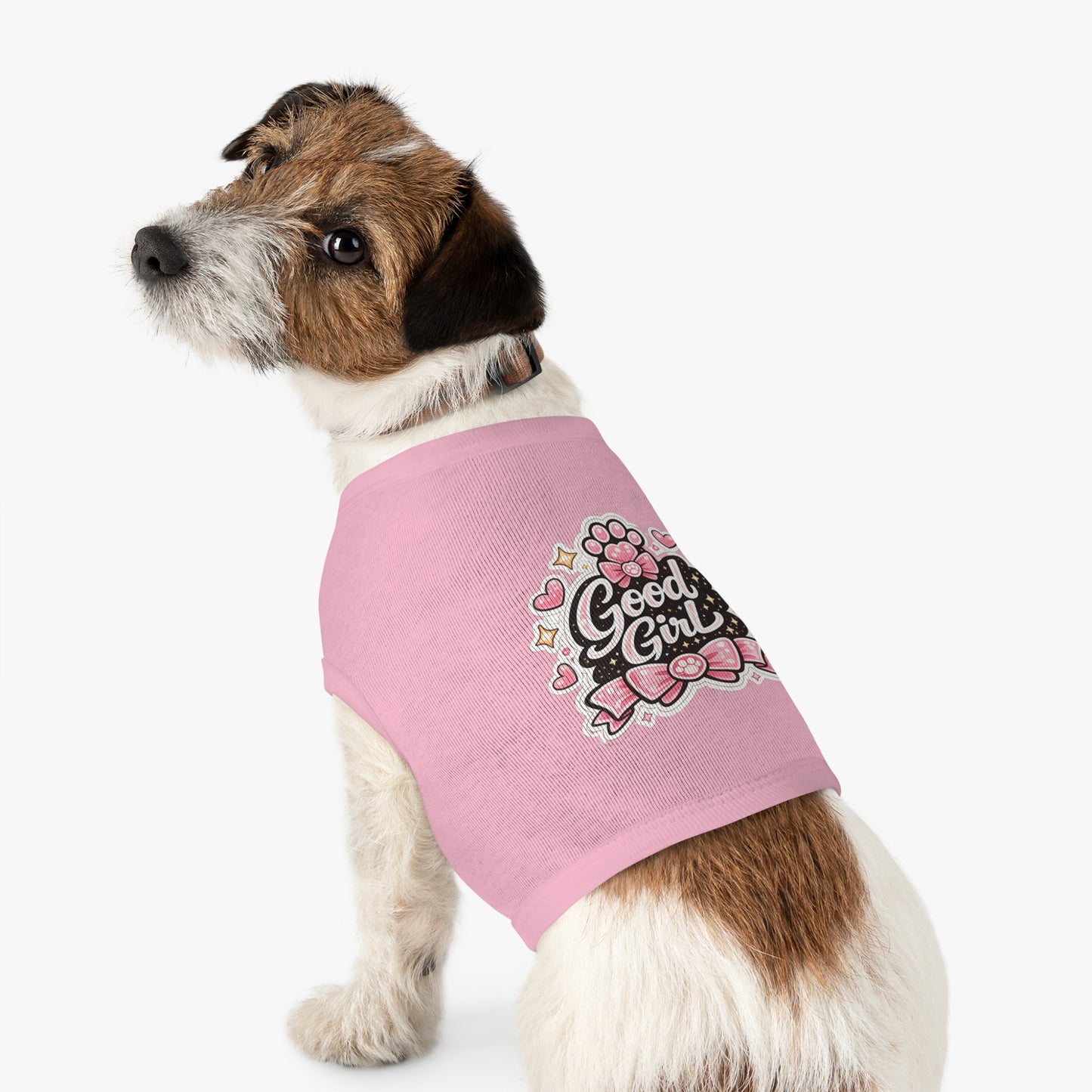 Good Girl Pet Tank Top — Cute Paw Print Dog Shirt for Small Dogs
