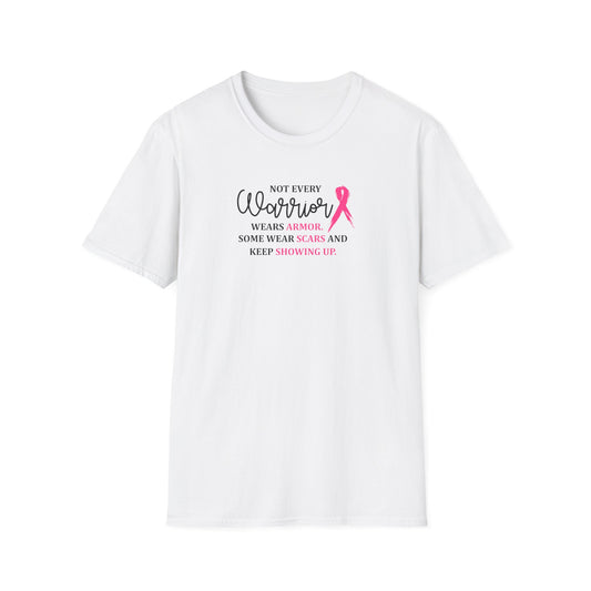 Not Every Warrior Wears Armor Breast Cancer Warrior T-Shirt