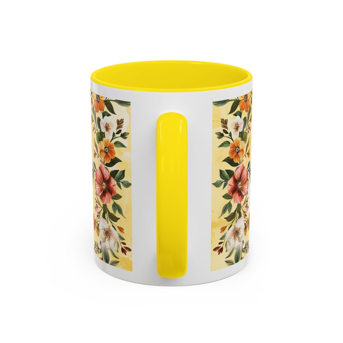 She Is Mom Floral Accent Coffee Mug — 'She is Peace, She is Home' Mother's Day Gift