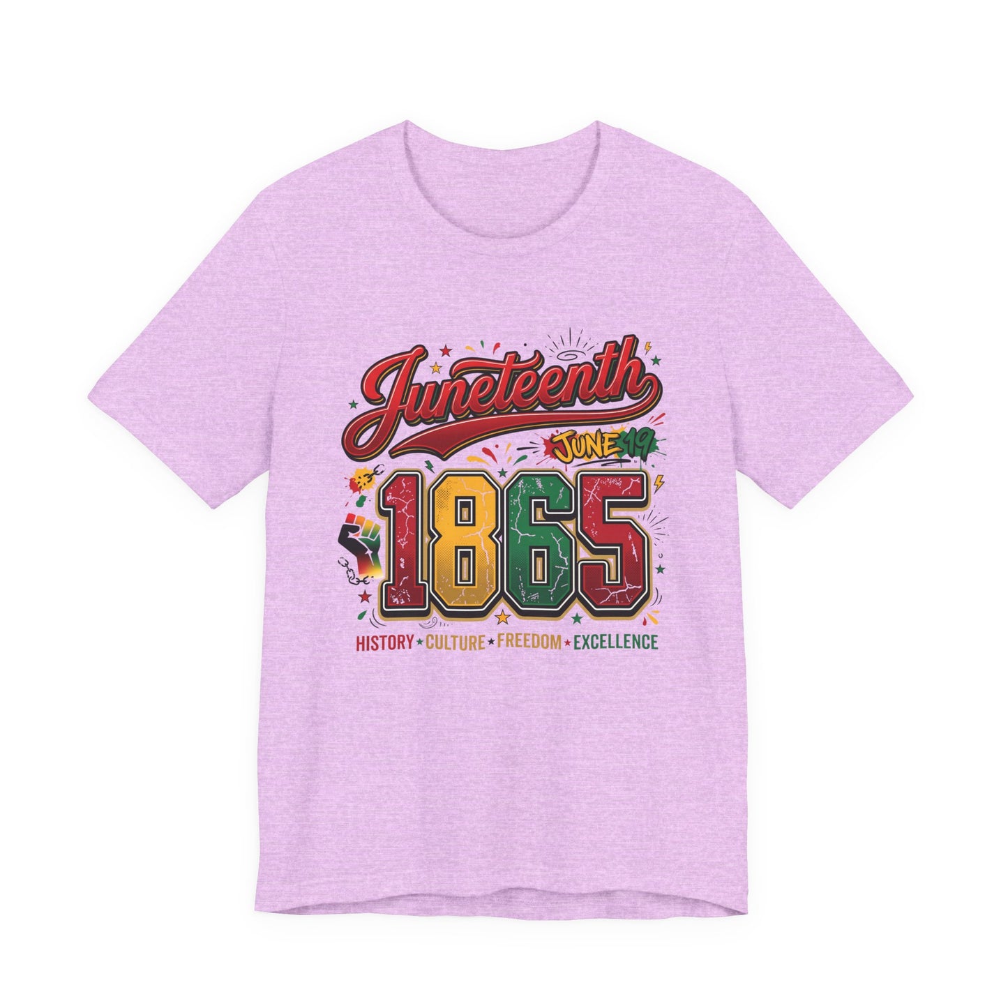 Juneteenth 1865 Celebration Tee — History • Culture • Freedom Graphic T-Shirt