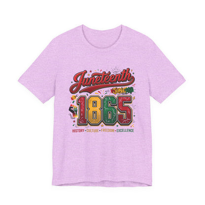 Juneteenth 1865 Celebration Tee — History • Culture • Freedom Graphic T-Shirt