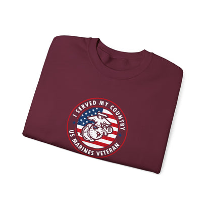 I Served My Country US Marines Veteran Sweatshirt